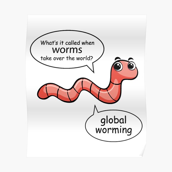 Compost Gardening Garden Worm Humour" Poster for Sale by