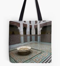 Cat in Medressa in Meknes Morocco Tote Bag