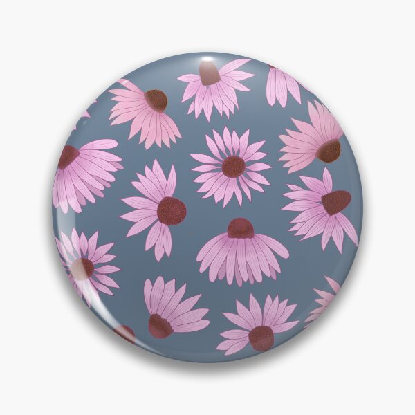 Item preview, Pink cone flower seamless pattern designed and sold by Floralfusion.