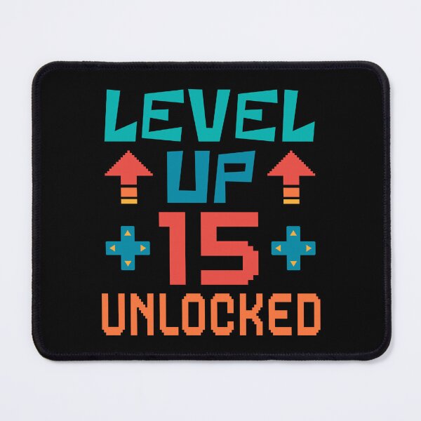Item preview, Level Up, 15 Unlocked. Retro  designed and sold by ACC .