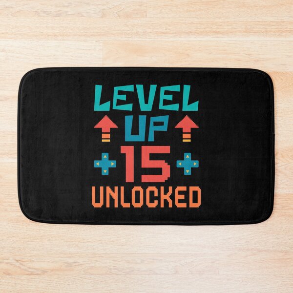 Item preview, Level Up, 15 Unlocked. Retro  designed and sold by ACC .