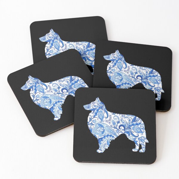 Item preview, Paisley blue Tervueren silhouette designed and sold by ODINDISA.