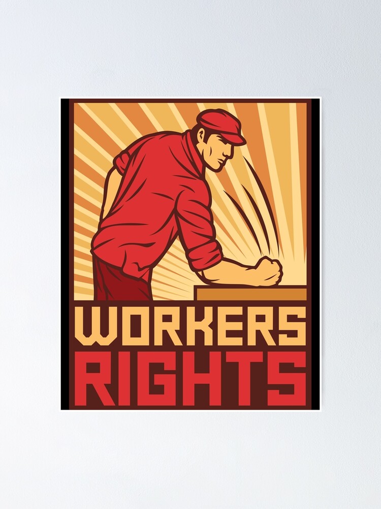 "Work Union! (poster vector)" Poster for Sale by raoufkalamity Redbubble