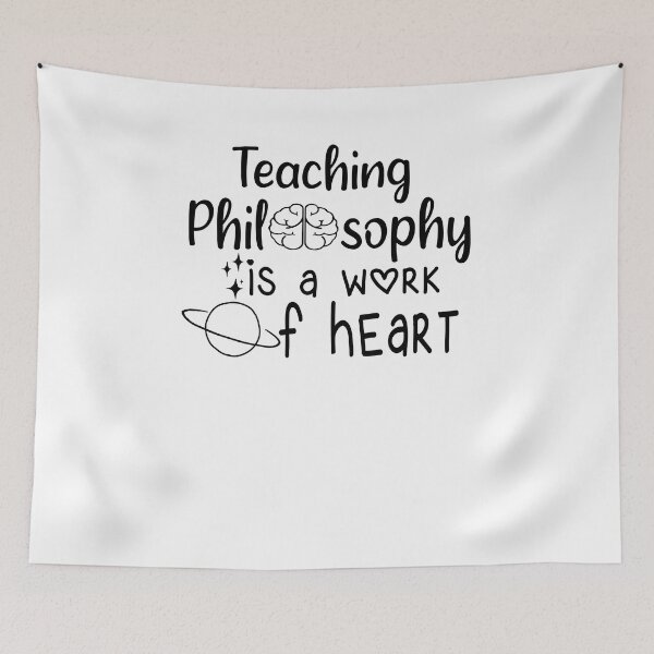 Item preview, Teaching Philosophy Is a Work Of Heart designed and sold by JustBeeAwesome.