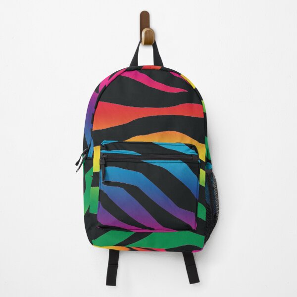 Item preview, Bright Rainbow Tiger Stripes Striped fur Animal Africa Pattern designed and sold by funnytshirtemp.