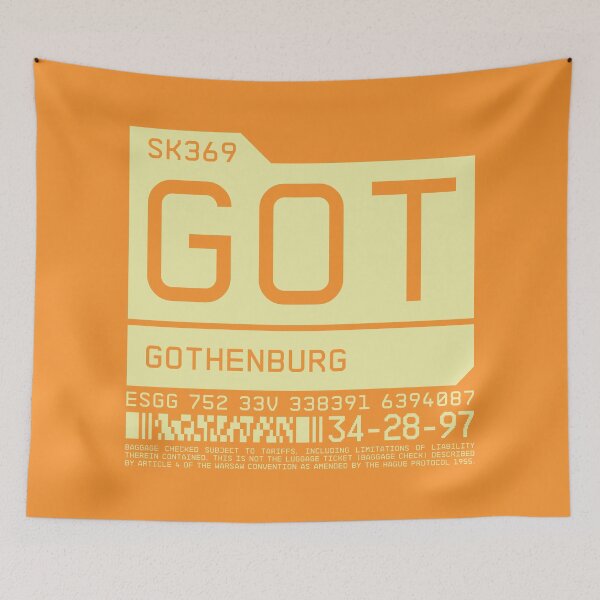 Item preview, Luggage Tag C - GOT Gothenburg Sweden designed and sold by VoodooCircus.