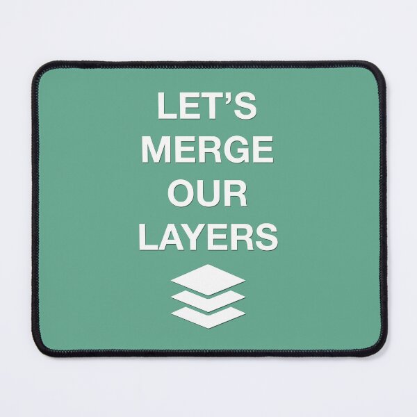 Item preview, LET'S MERGE OUR LAYERS designed and sold by bubbliciousart.