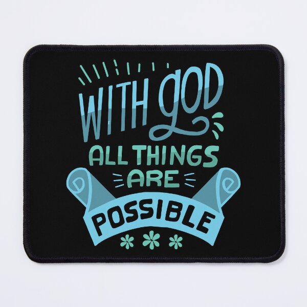 Item preview, With God All Things Are Possible Religious Christian Jesus designed and sold by haselshirt.