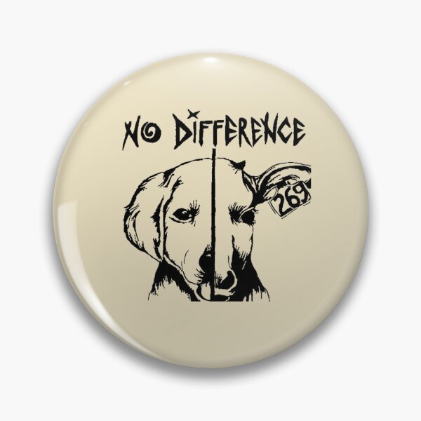 Item preview, "No difference" -  Pro Vegan Vegetarian Animal Lover Veggie designed and sold by AdesignTEE.