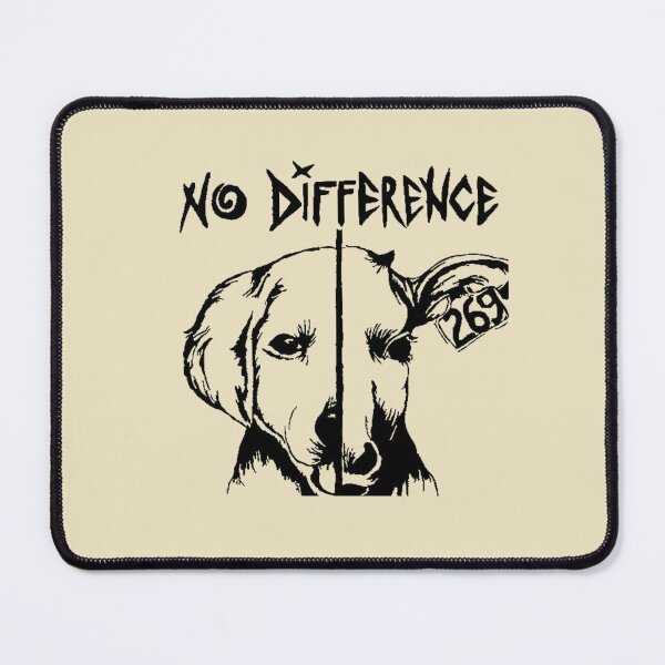 Item preview, "No difference" -  Pro Vegan Vegetarian Animal Lover Veggie designed and sold by AdesignTEE.