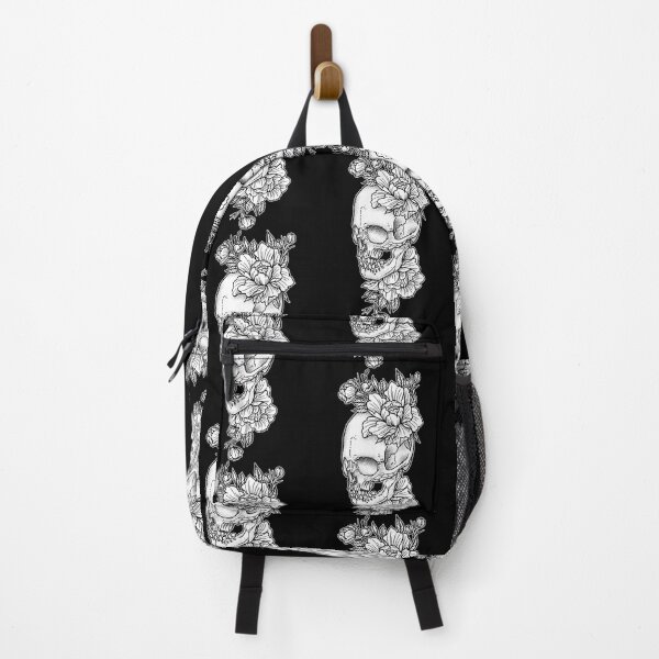 Item preview, Skull and Peony Flowers Tattoo art designed and sold by JillLewis45577.