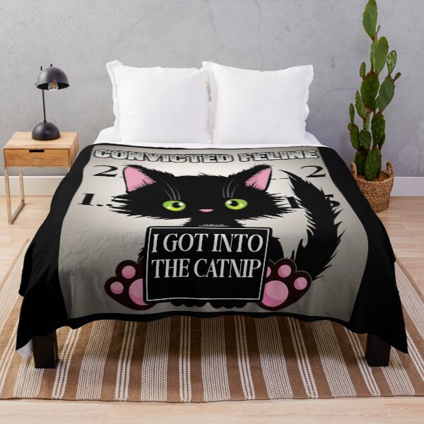 Item preview, Convicted Feline Funny Cat Mugshot Black Cat designed and sold by funnytshirtemp.