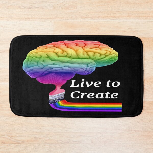 Item preview, Vive para crear un cerebro derecho artístico y colorido designed and sold by Deborah Camp.