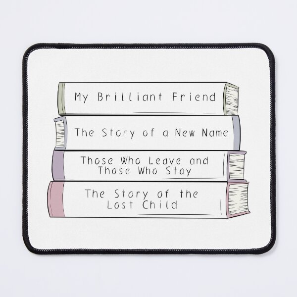Item preview, Elena Ferrante most popular work, book stack designed and sold by book-buffs.