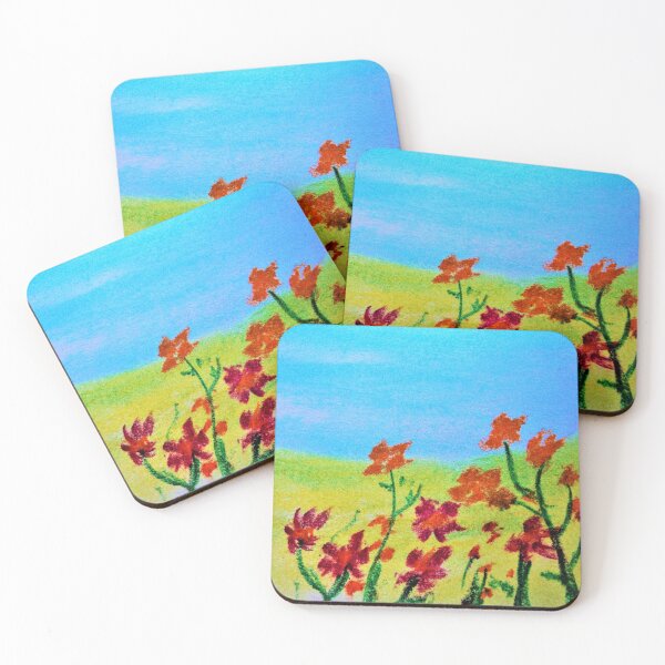 Item preview, Red Summer Flowers designed and sold by Scott and Mary Schneider art_photography.