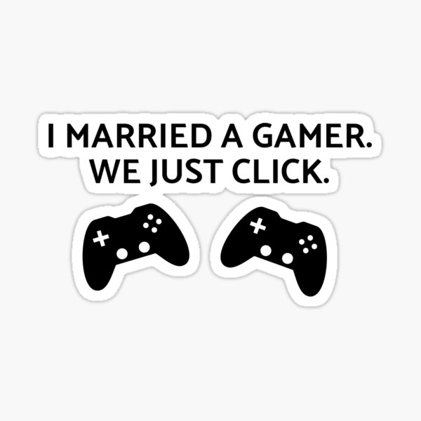 Item preview, I Married A Gamer. Funny Husband and Wife  designed and sold by Blakleyshop.