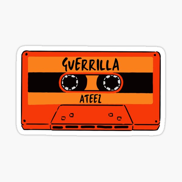 Ateez Guerrilla Cassette Sticker for Sale by puki-ycdi