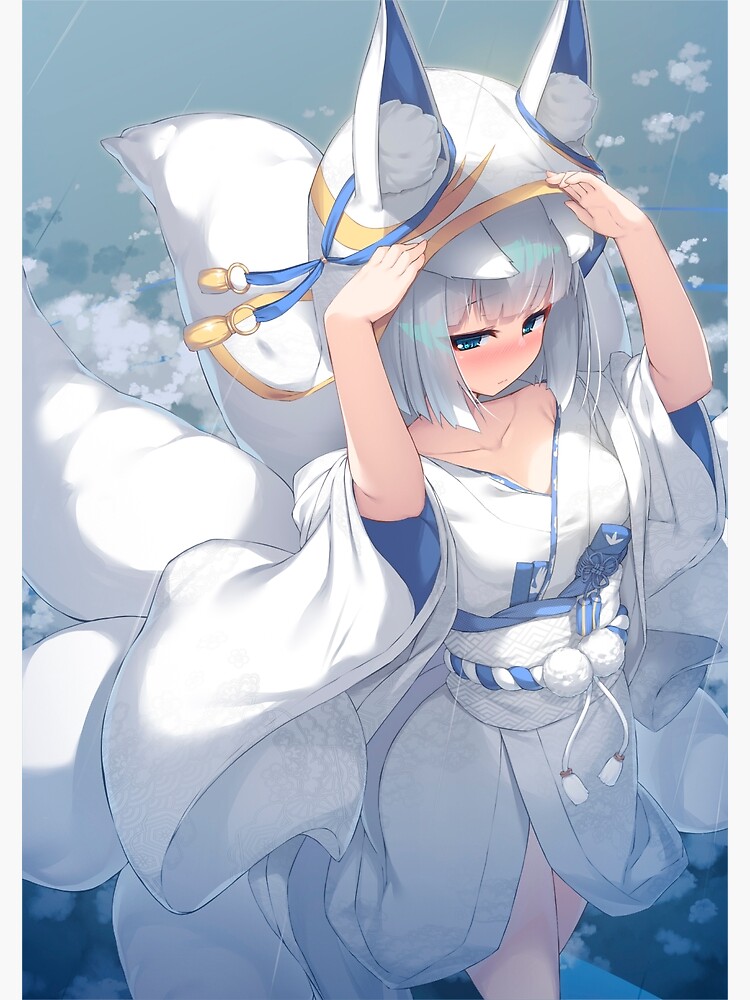 Sexy Fox Kaga Hot Tits Boobs Thighs Panty Azur Lane Al Lewd Hentai Ecchi Anime Girl 2