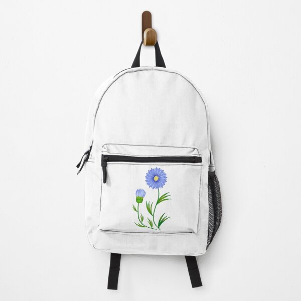 Item preview, Asters with leaves, illustration designed and sold by OM-lova.
