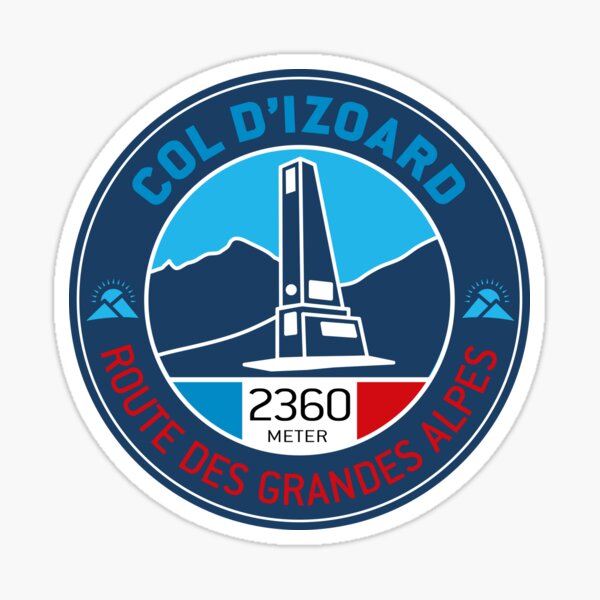 Col d'Izoard | Route des Grandes Alpes | V1 Sticker
