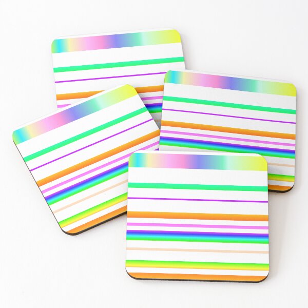 Item preview, white line pattern | multicolor and white line pattern designed and sold by lausn.