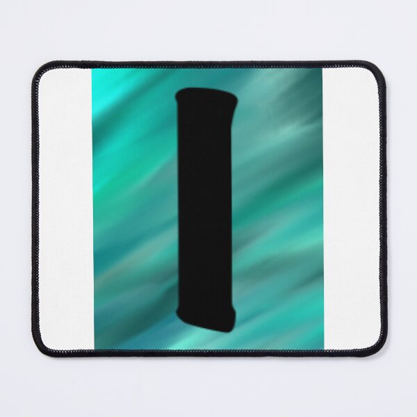 Item preview, Letter I Green Blue designed and sold by ArtByBade.