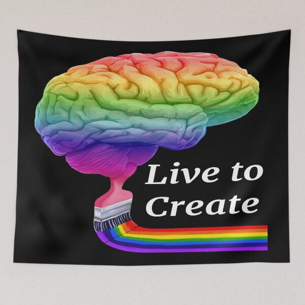Item preview, Live To Create Colorful Artistic Right Brain  designed and sold by Deborah Camp.