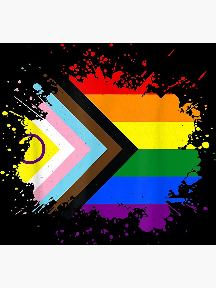 Lgbtq Pride Month Intersex Inclusive Progress Pride Flag Photographic