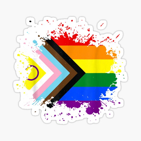 Inclusive Pride Flag Stickers for Sale