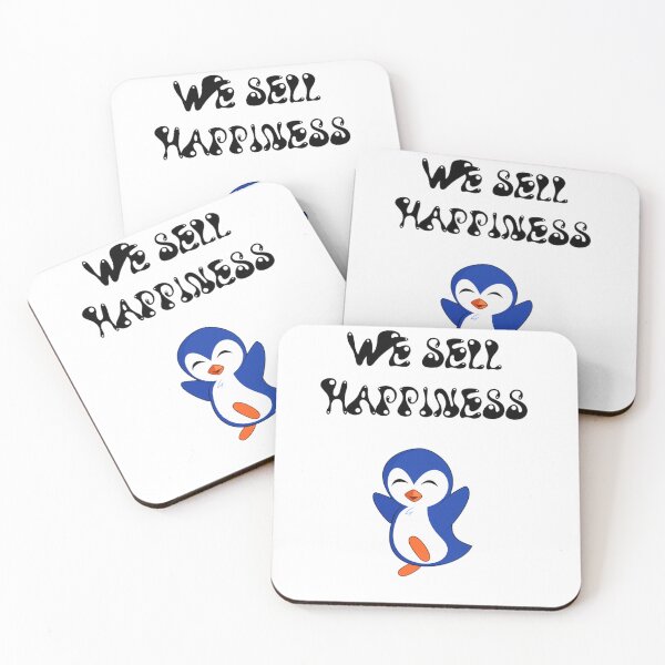 Item preview, Dancing penguin, we sell happiness, lets dance , dance and be happy, happiness needs dancing , blue penguin , funny penguin designed and sold by mustafatolba16.