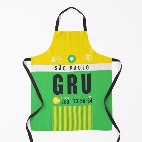 Aperçu de l'œuvre Luggage Tag A - GRU Sao Paulo Brazil créée et vendue par VoodooCircus.
