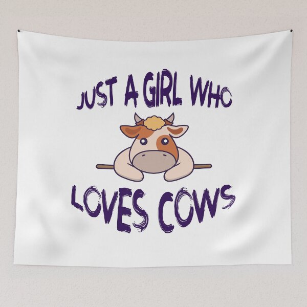 Item preview, Just a girl who loves cows designed and sold by lunacarter.