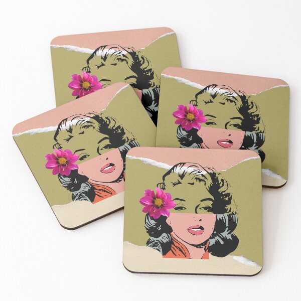 Item preview, vintage woman collage portrait designed and sold by TypeWrite.