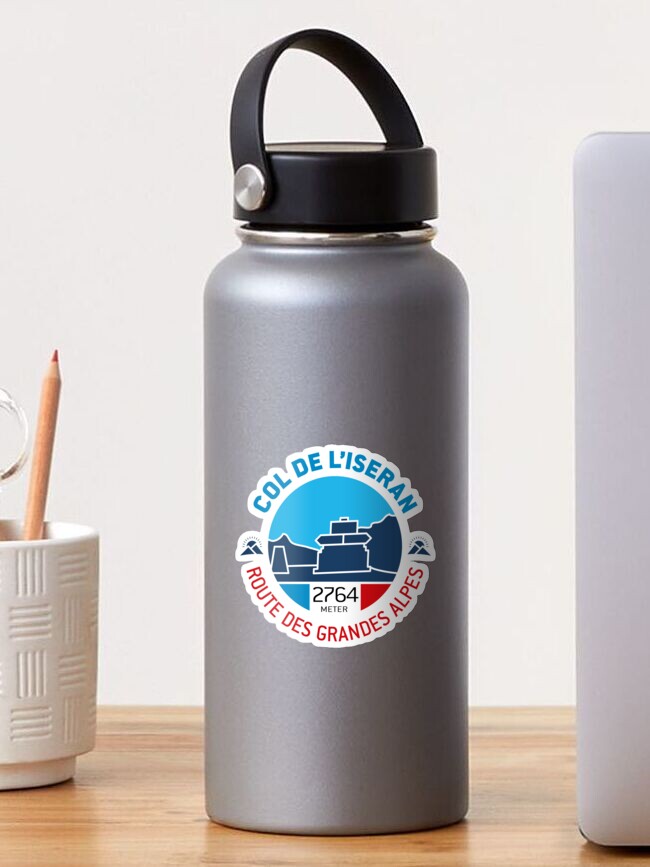 Thumbnail 1 of 3, Sticker, Col de l'Iseran | Route des Grandes Alpes | v2 designed and sold by Moppedhotel.