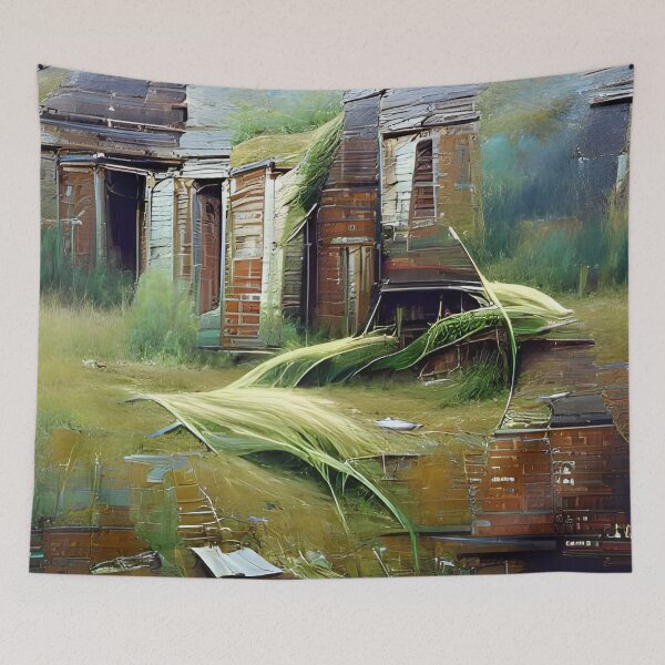 Item preview, A dilapidated, grassy house designed and sold by EdwardBratton.