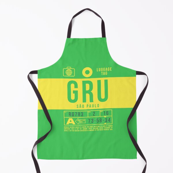 Aperçu de l'œuvre Luggage Tag B - GRU Sao Paulo Brazil créée et vendue par VoodooCircus.