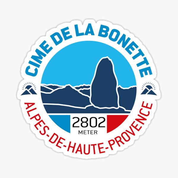 Cime de la Bonette | Alpes de Haute Provence | v2 Sticker