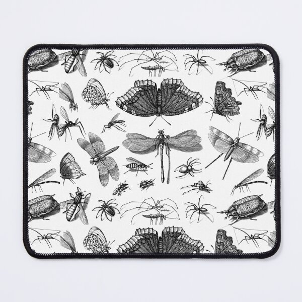 Item preview, The Retro Insect Moth Poster, 80s and 90s Nostalgia Libelle Pattern designed and sold by DiensDesign.