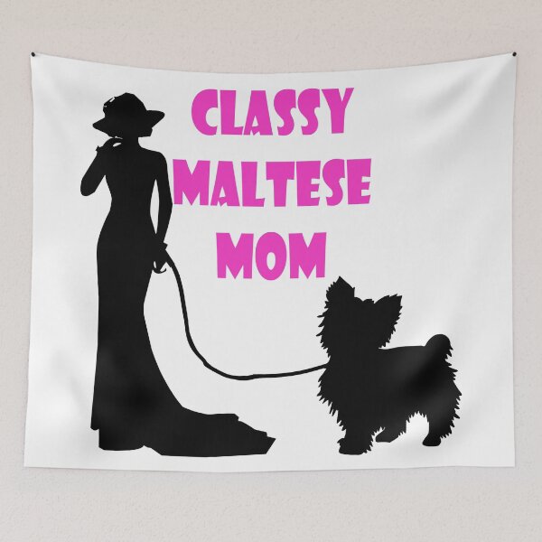 Artikelvorschau, Nobles Malteser-Mama-T-Shirt, Edler Malteser-Mama-Hut, Edle Malteser-Mama-Telefonhüllen, Edler Malteser-Mama-Aufkleber, Edler Malteser-Mama-Shirt für Babys entworfen und verkauft von Poussyarts.