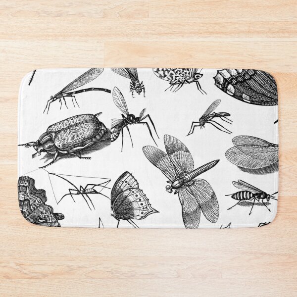 Item preview, The Retro Insect Moth Poster, 80s and 90s Nostalgia Libelle Pattern designed and sold by DiensDesign.