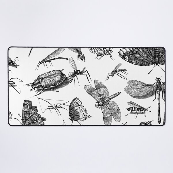 Item preview, The Retro Insect Moth Poster, 80s and 90s Nostalgia Libelle Pattern designed and sold by DiensDesign.