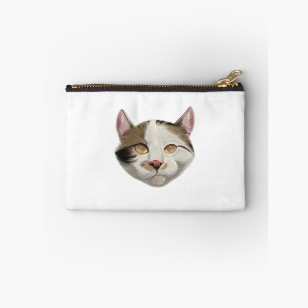 Item preview, Cute white, brown and black cat  designed and sold by Colonels  Basement.