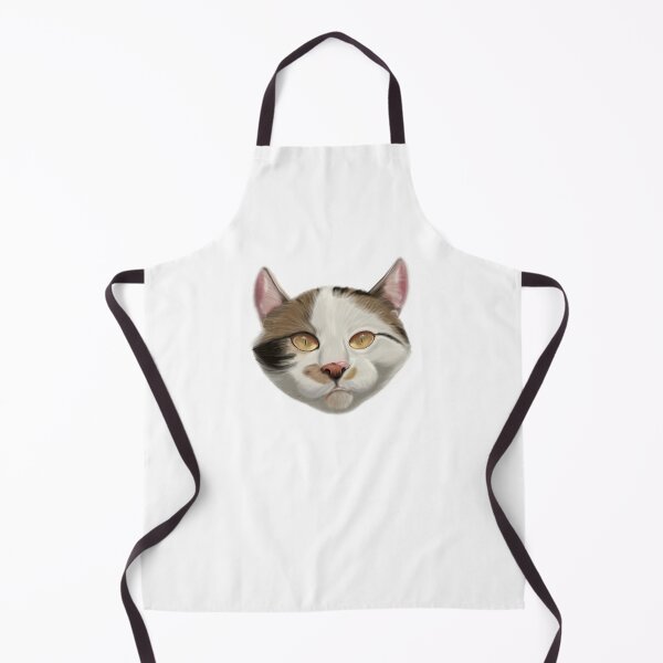 Item preview, Cute white, brown and black cat  designed and sold by Colonels  Basement.