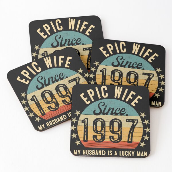 Item preview, Epic Wife Since 1997 My Husband is A Lucky Man 25Th Wedding Anniversary designed and sold by GunillaBlau.