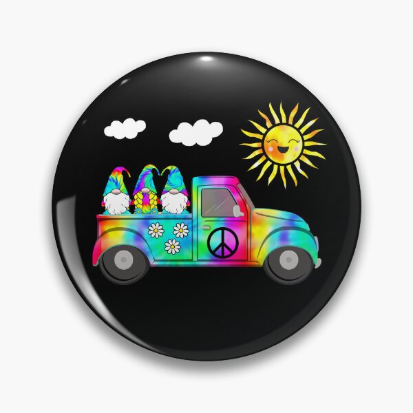 Item preview, Hippie Gnomes in Truck Daisy Hat Retro Peace Groovy designed and sold by funnytshirtemp.