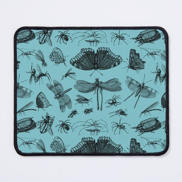 Item preview, The Retro Insect Moth Spider Dragonfly Poster, 80s and 90s Nostalgia Libelle Pattern designed and sold by DiensDesign.