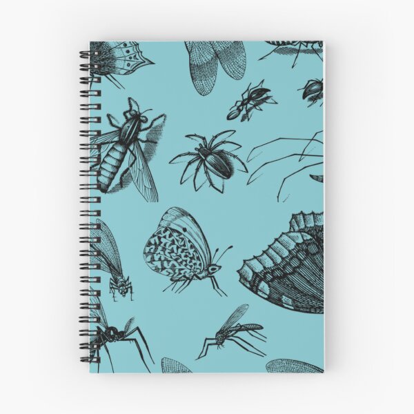 Item preview, The Retro Insect Moth Spider Dragonfly Poster, 80s and 90s Nostalgia Libelle Pattern designed and sold by DiensDesign.