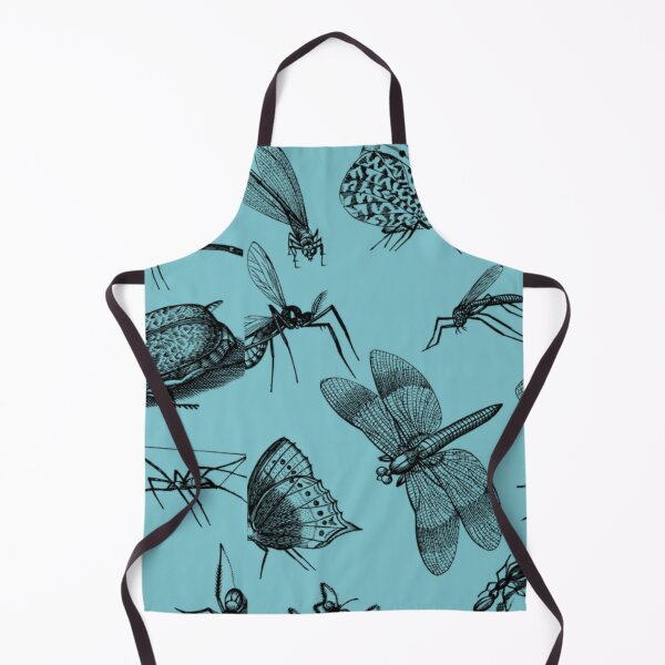 Item preview, The Retro Insect Moth Spider Dragonfly Poster, 80s and 90s Nostalgia Libelle Pattern designed and sold by DiensDesign.