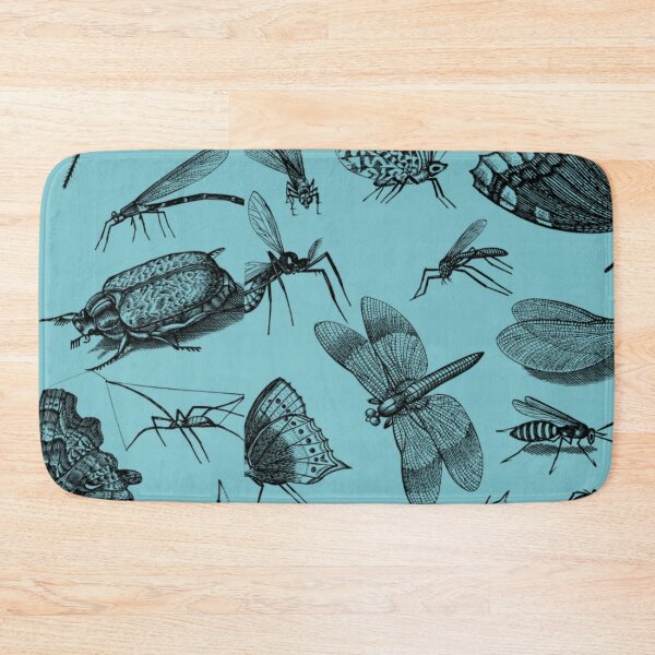 Item preview, The Retro Insect Moth Spider Dragonfly Poster, 80s and 90s Nostalgia Libelle Pattern designed and sold by DiensDesign.