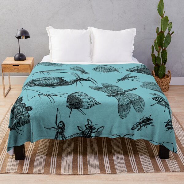 Item preview, The Retro Insect Moth Spider Dragonfly Poster, 80s and 90s Nostalgia Libelle Pattern designed and sold by DiensDesign.